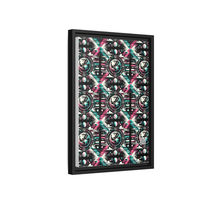Digital Artistry Digital-native Streetwear Matte Canvas, Framed (multi-color) - 8404 Design-62 B