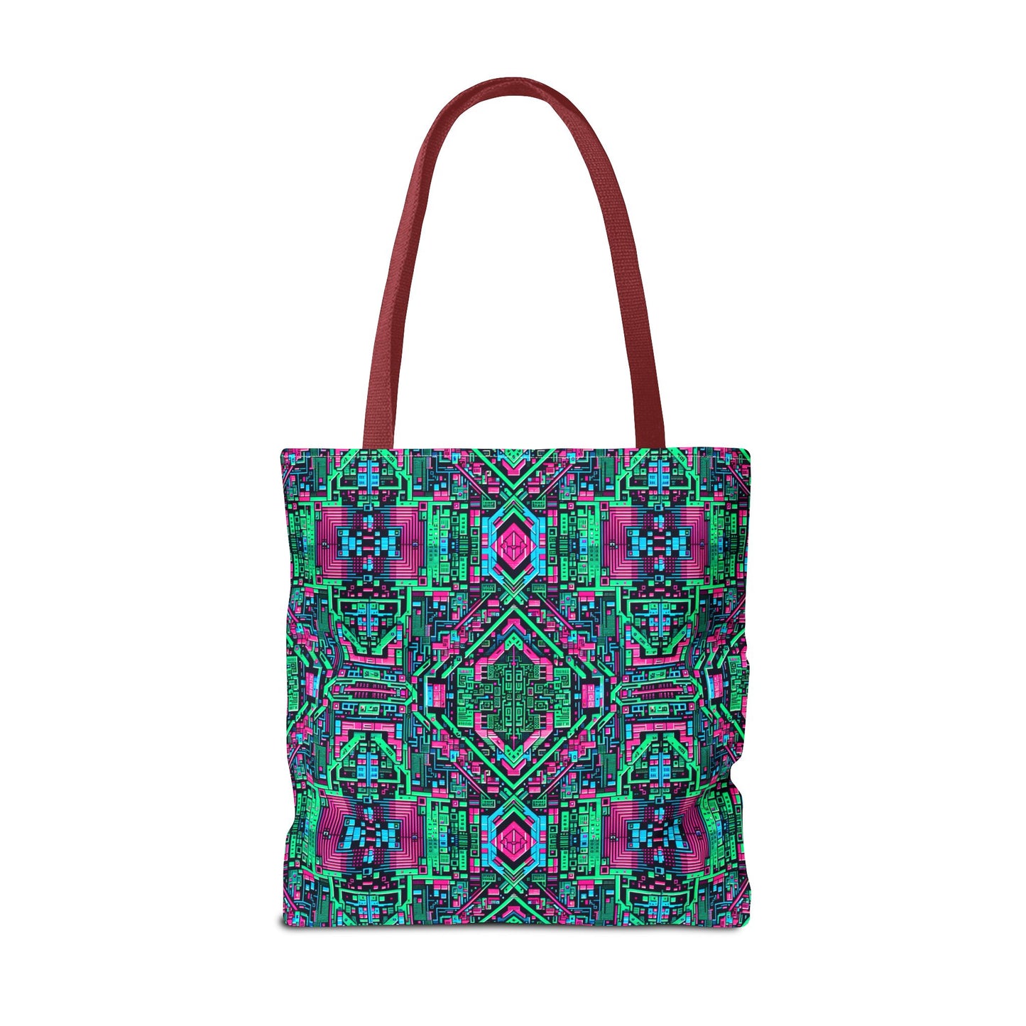 Digital Glitch Vibes Tech-Inspired Streetwear Tote Bag - 8404 Design-71
