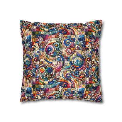 Digital Artistic Expression Artistic Streetwear Spun Polyester Square Pillowcase - 8404 Design-49