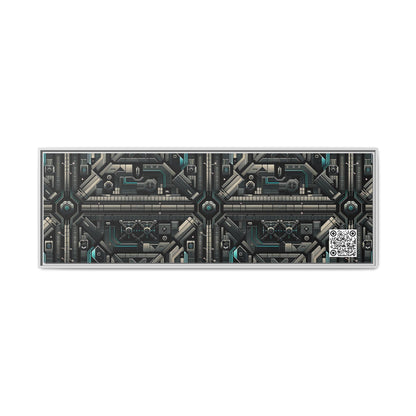 Tech Noir Futuristic Tech Aesthetic with a Dark Twist Matte Canvas, Framed (multi-color) - 8404 Design-59 B