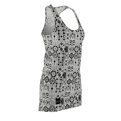 Digital Minimalism Minimalist Tech Women's Cut & Sew Racerback Dress - 8404 Design-55