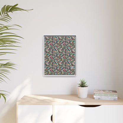 Digital Street Art Urban Street Style Matte Canvas, Framed (multi-color) - 8404 Design-74 A