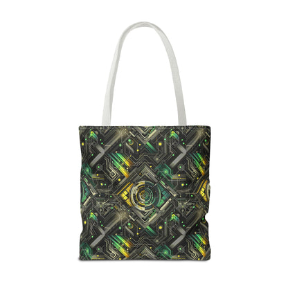 Tech Noir Graphics Tech-Inspired Streetwear Tote Bag - 8404 Design-57