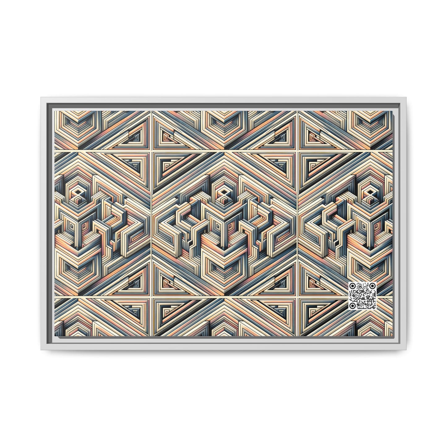 Tech Illusion Graphics Futuristic Artistry Matte Canvas, Framed (multi-color) - 8404 Design-52 B