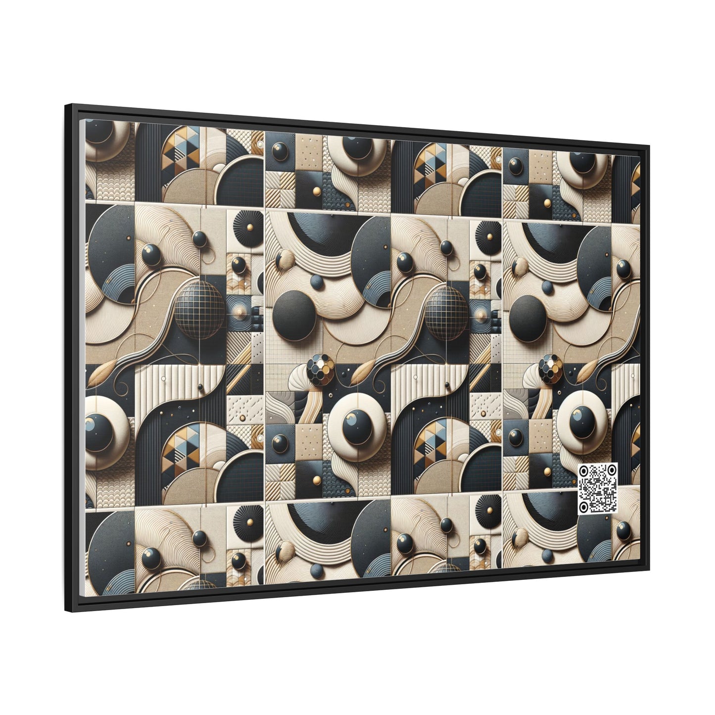 Tech-forward Luxe Streetwear Tech Luxe Fusion Matte Canvas, Framed (multi-color) - 8404 Design-71 A