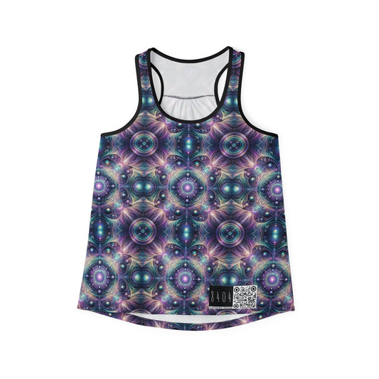 Iridescent Tech Fusion Tech-Forward Streetwear Women's Tank Top - 8404 Design-61