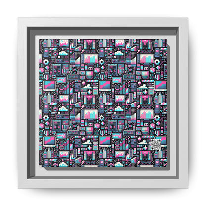 Digital Rebellion Youthful Streetwear with a Rebellious Digital Twist Matte Canvas, Framed (multi-color) - 8404 Design-71 B