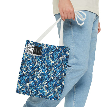 Tech Urban Camo Tech-Forward Streetwear With a Futuristic Military Edge Tote Bag - 8404 Design-39