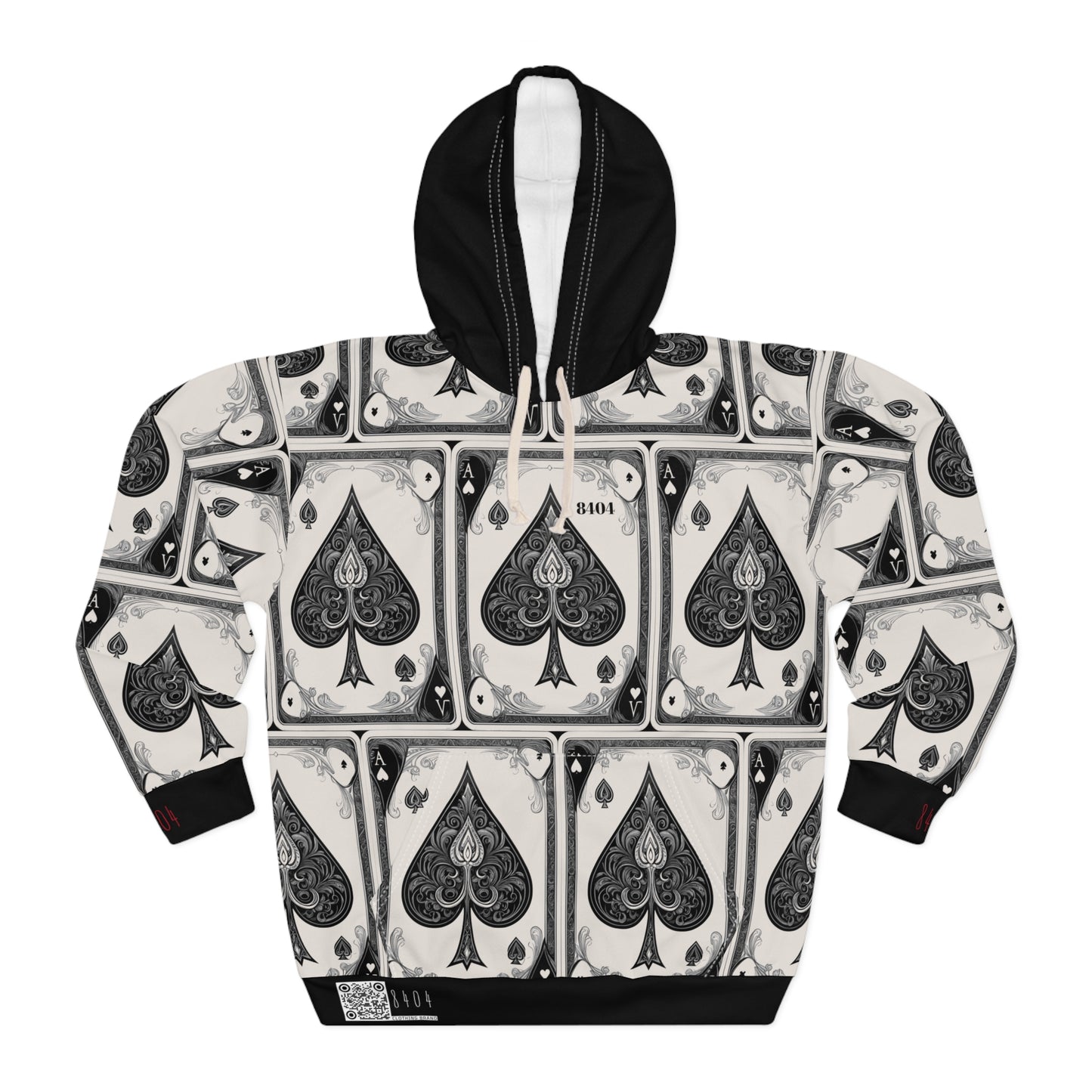 "Ace of Spades" 8404 Fashion Pullover Hoodie