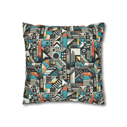Digital Street Art Urban Street Style Spun Polyester Square Pillowcase - 8404 Design-81