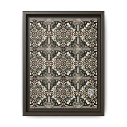 Cyber Garden Party Tech Garden Extravaganza Matte Canvas, Framed (multi-Color) - 8404 Design-66 A