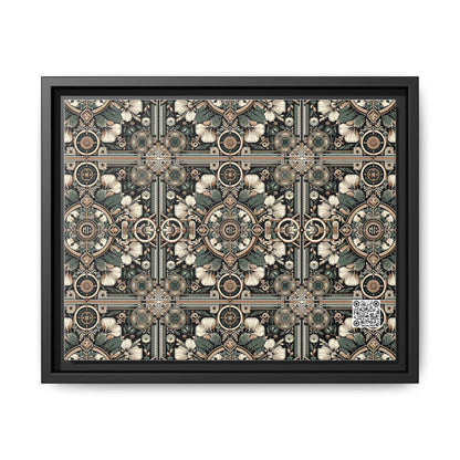 Cyber Garden Party Tech Garden Extravaganza Matte Canvas, Framed (multi-Color) - 8404 Design-66 A