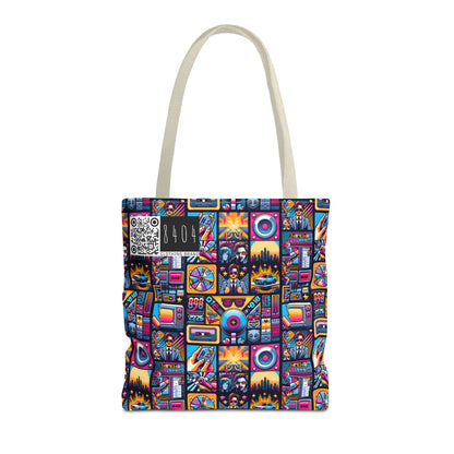 Digital Pop Culture Mashup Maximalist Pop Tote Bag - 8404 Design-52
