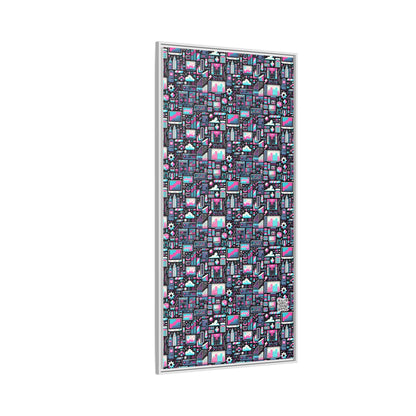 Digital Rebellion Youthful Streetwear with a Rebellious Digital Twist Matte Canvas, Framed (multi-color) - 8404 Design-71 B