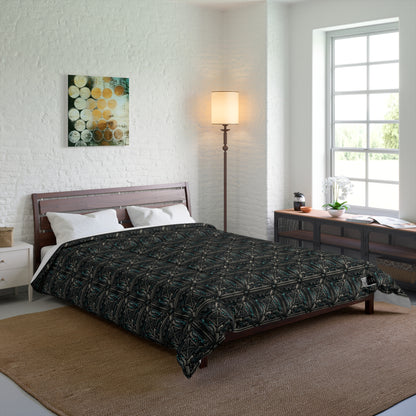 Tech Noir Futuristic Tech Aesthetic with a Dark Twist Comforter - 8404 Design-59