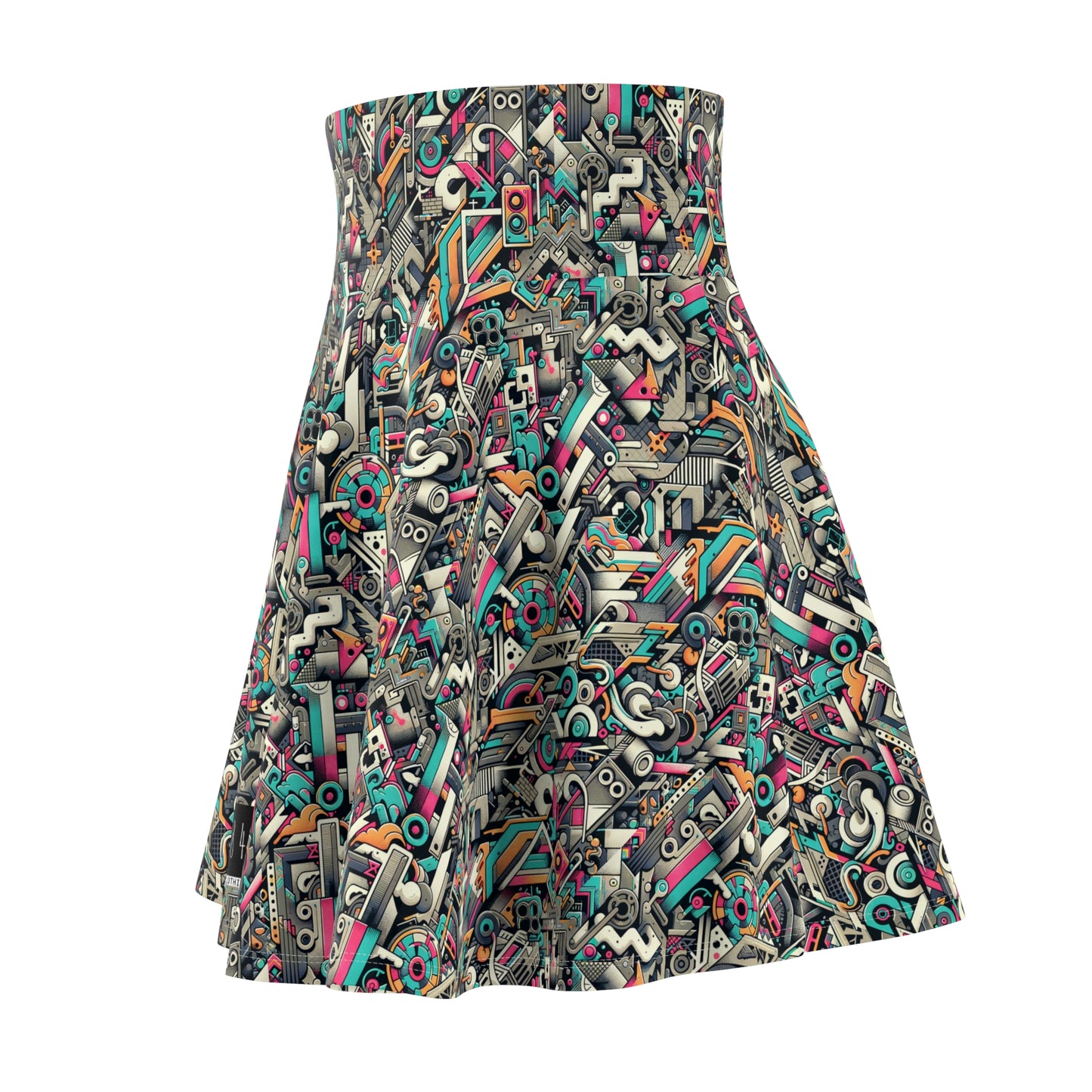 Digital Street Art Urban Street Style Women's Skater Skirt - 8404 Design-74