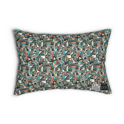 Digital Street Art Urban Street Style Spun Polyester Lumbar Pillow - 8404 Design-81 S