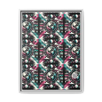 Digital Artistry Digital-native Streetwear Matte Canvas, Framed (multi-color) - 8404 Design-62 A