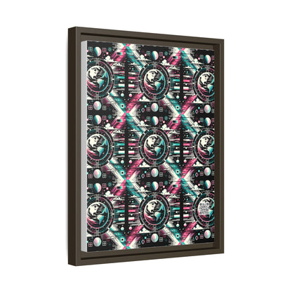 Digital Artistry Digital-native Streetwear Matte Canvas, Framed (multi-color) - 8404 Design-62 A