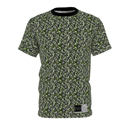 Graffiti Tech Fusion Bold Streetwear Fusion Unisex Cut & Sew Tee - 8404 Design-53
