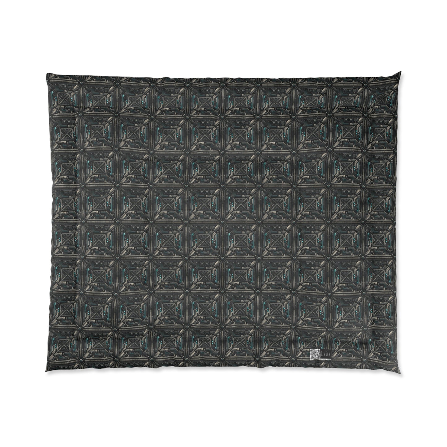 Tech Noir Futuristic Tech Aesthetic with a Dark Twist Comforter - 8404 Design-59