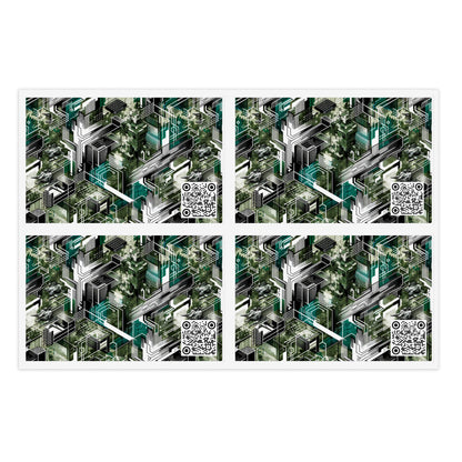 Tech Camo Fusion Tech-Forward Streetwear With a Futuristic Edge Sticker Sheets - 8404 Design-64