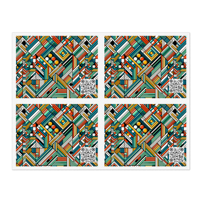 Abstract Graphic Art Modern Artistic Expression Sticker Sheets - 8404 Design-67