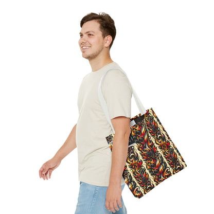 Flame Graphics Maximalist Streetwear Tote Bag - 8404 Design-65