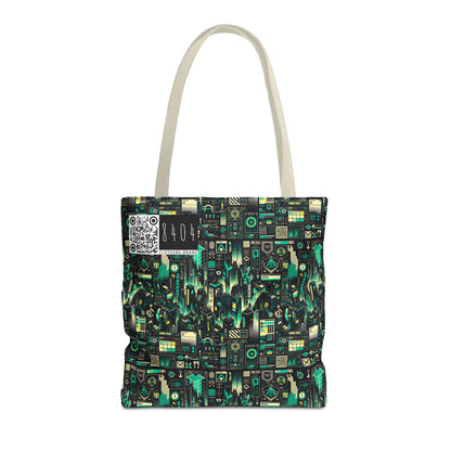 Digital Dystopia Tech Noir Tote Bag - 8404 Design-63