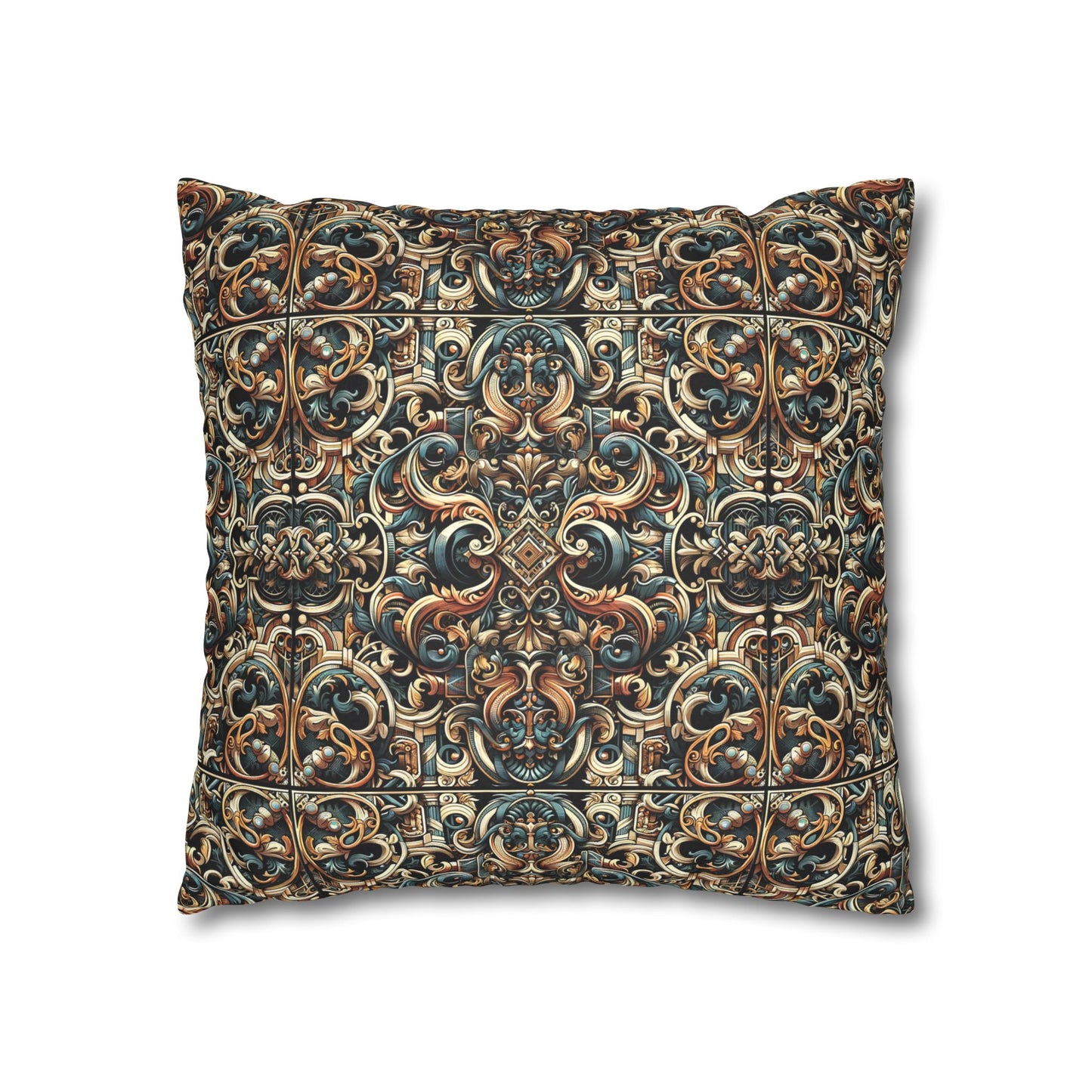 Urban Renaissance Historical Fusion With Street Edge Faux Suede Square Pillowcase - 8404 Design-59