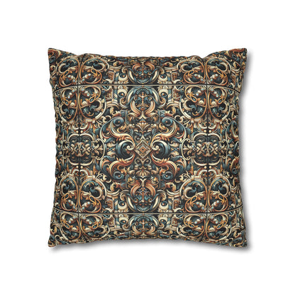 Urban Renaissance Historical Fusion With Street Edge Faux Suede Square Pillowcase - 8404 Design-59