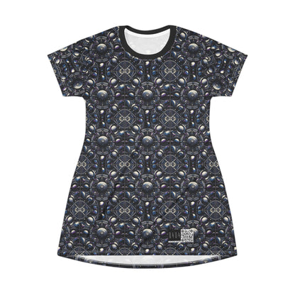 Tech Astronaut Tech-Forward Streetwear Meets Space Exploration T-Shirt Dress - 8404 Design-46