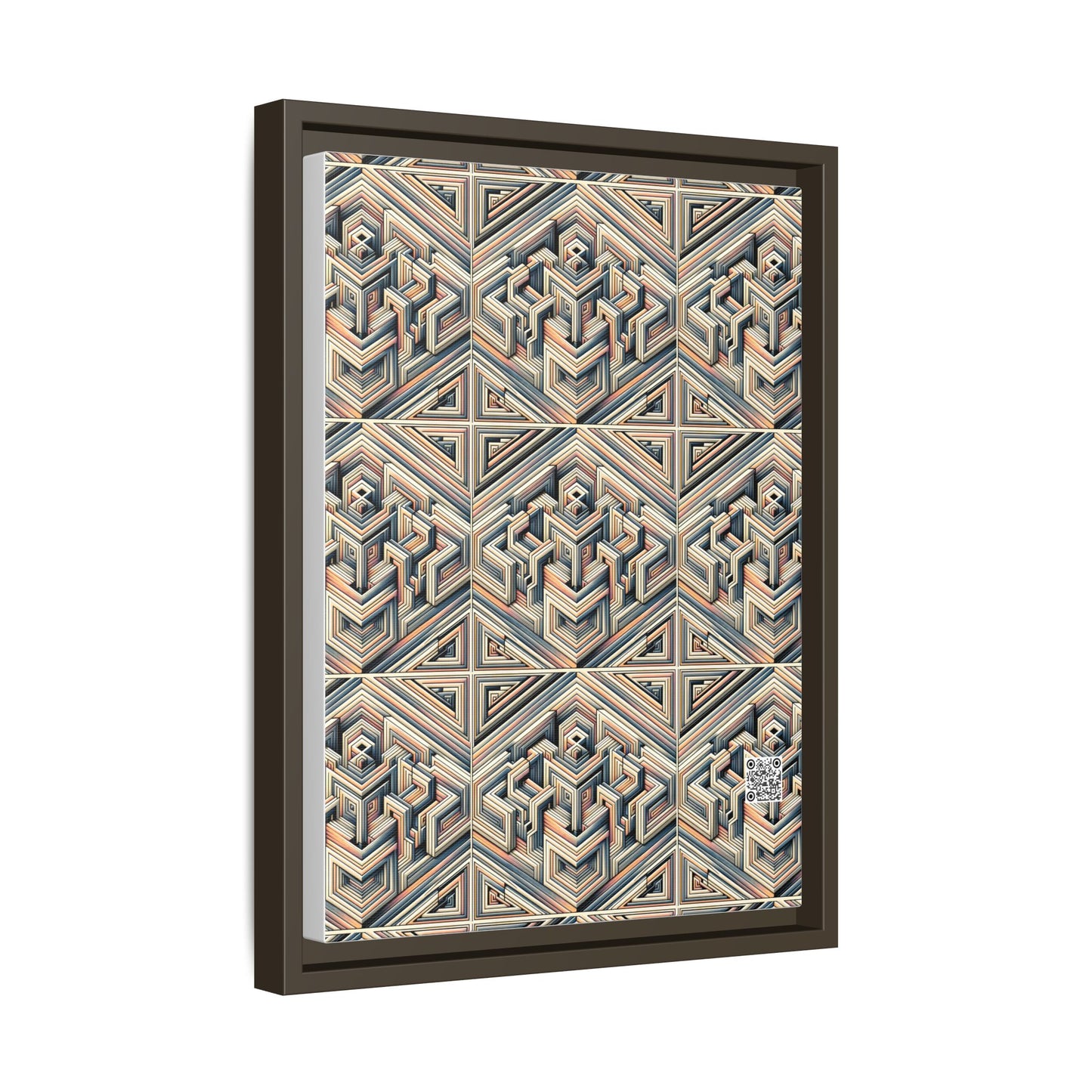 Tech Illusion Graphics Futuristic Artistry Matte Canvas, Framed (multi-color) - 8404 Design-52 A