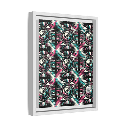 Digital Artistry Digital-native Streetwear Matte Canvas, Framed (multi-color) - 8404 Design-62 A