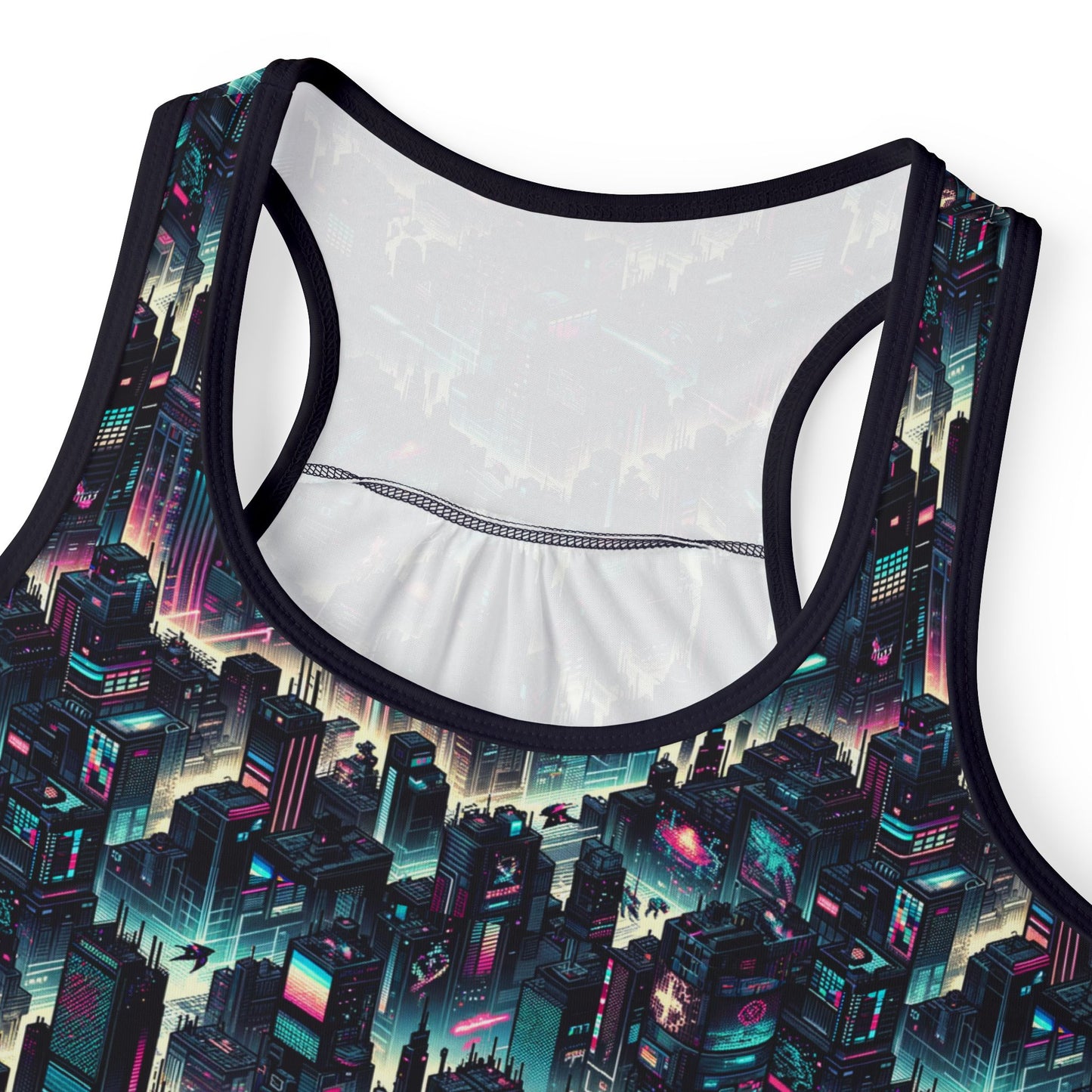 Digital Rebellion Tech-Inspired Streetwear Women's Tank Top - 8404 Design-51