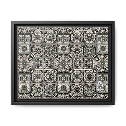 Cyber Garden Party Tech Garden Extravaganza Matte Canvas, Framed (multi-Color) - 8404 Design-45 A