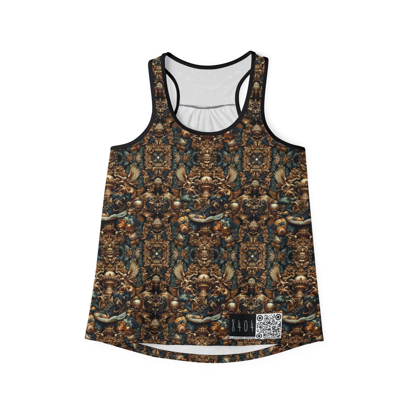 Digital Renaissance Luxurious Streetwear Inspired By Classical Art With a Modern Twist Women's Tank Top - 8404 Design-50