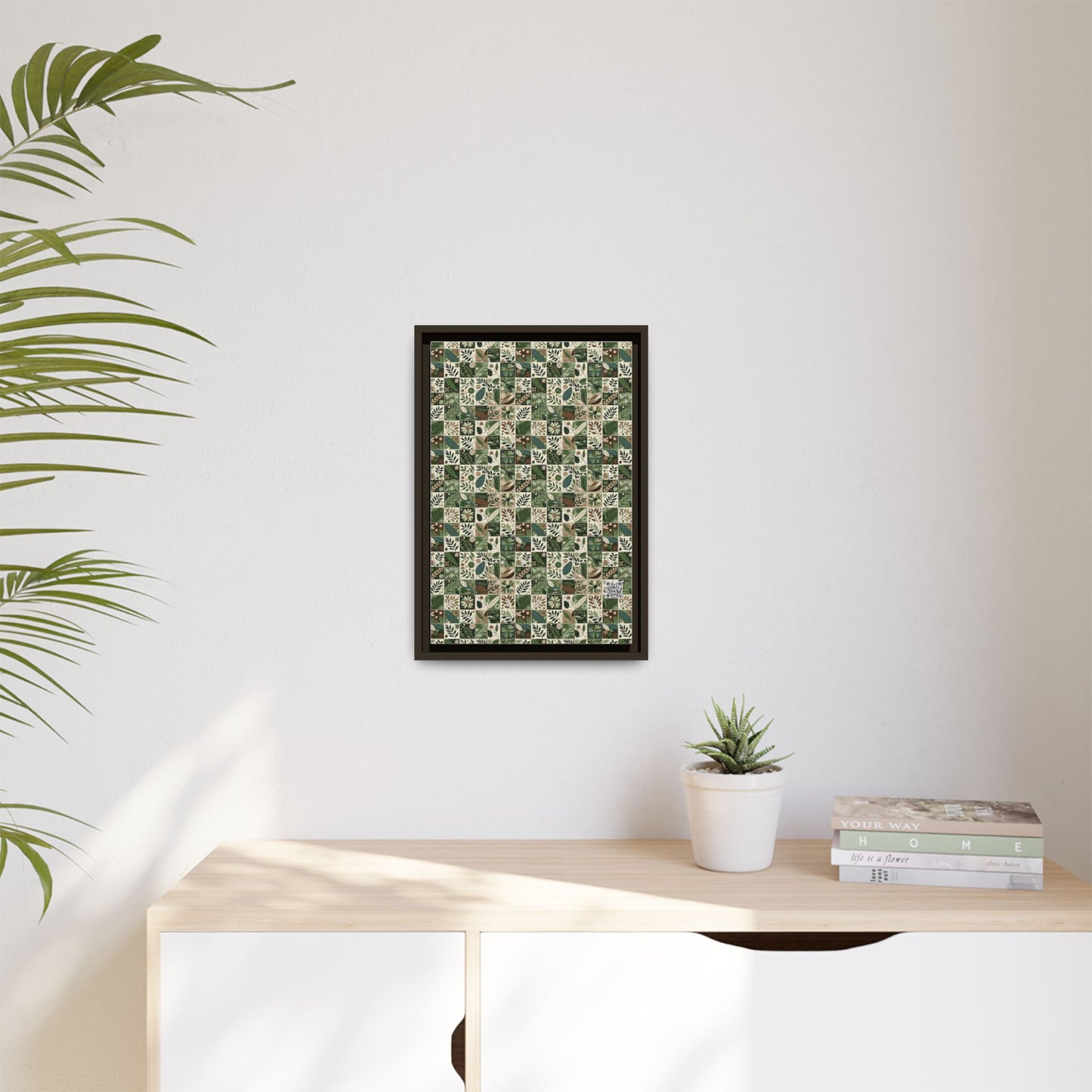 Streetwear Sustainability Environmentally Conscious Streetwear with a Natural Aesthetic Matte Canvas, Framed (multi-color) - 8404 Design-57 B