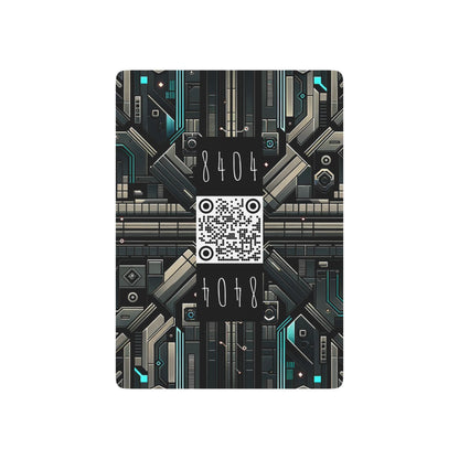 Tech Noir Futuristic Tech Aesthetic with a Dark Twist Poker Playing Cards - 8404 Design-59 B