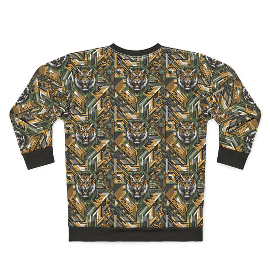 Neo-Camo Fusion Tech-Forward Streetwear Sweatshirt - 8404 Design-58