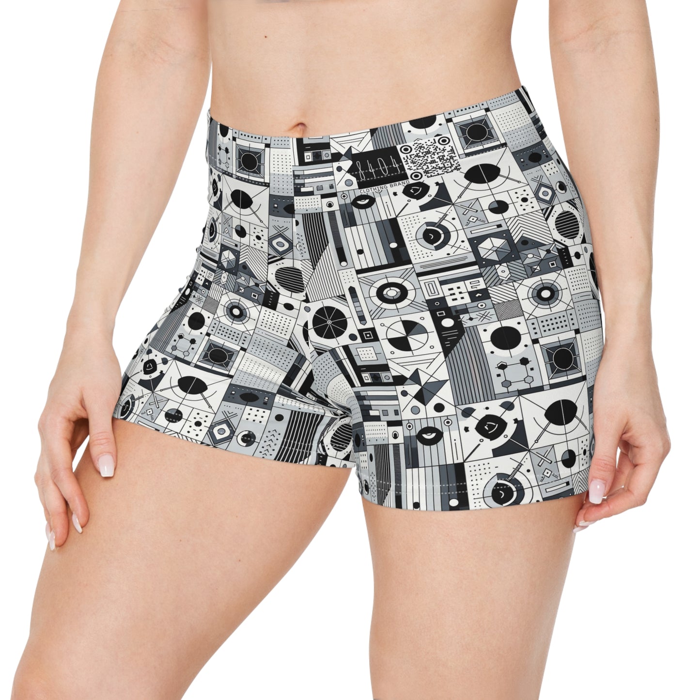 Digital Minimalism Minimalist Tech Women's Shorts - 8404 Design-65