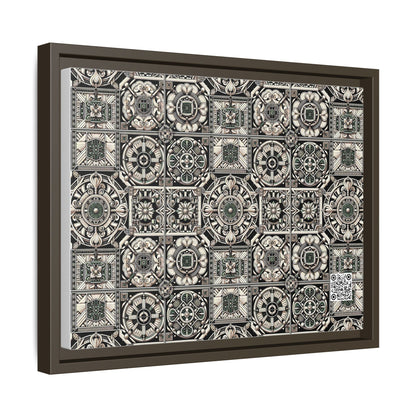 Cyber Garden Party Tech Garden Extravaganza Matte Canvas, Framed (multi-Color) - 8404 Design-45 A