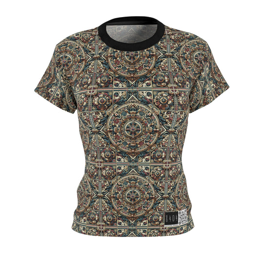Urban Renaissance Historical Fusion With Street Edge Women's Cut & Sew Tee - 8404 Design-57