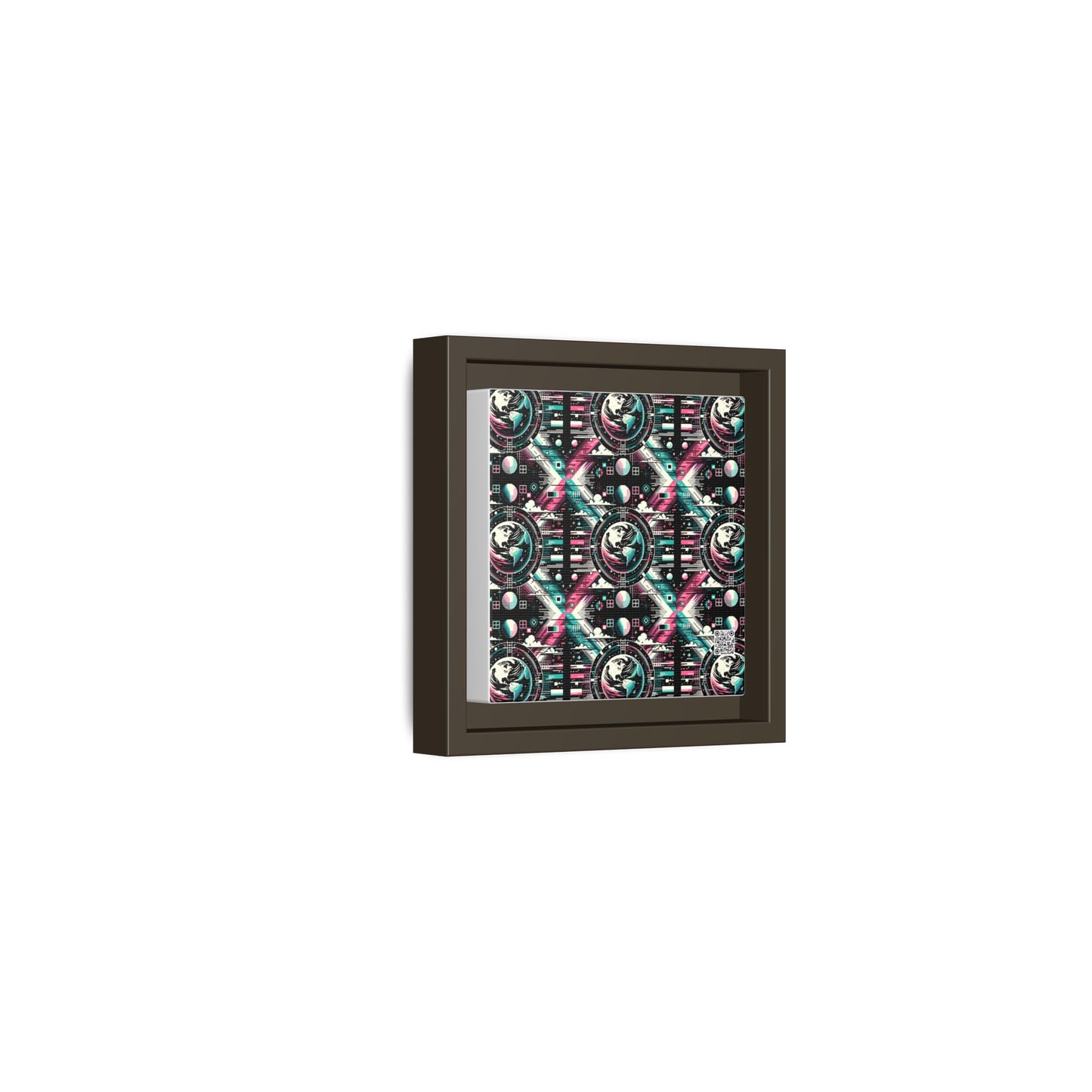 Digital Artistry Digital-native Streetwear Matte Canvas, Framed (multi-color) - 8404 Design-62 B