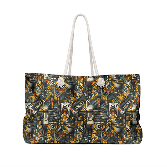 Digital Punk Futuristic Grunge Weekender Bag - 8404 Design-49