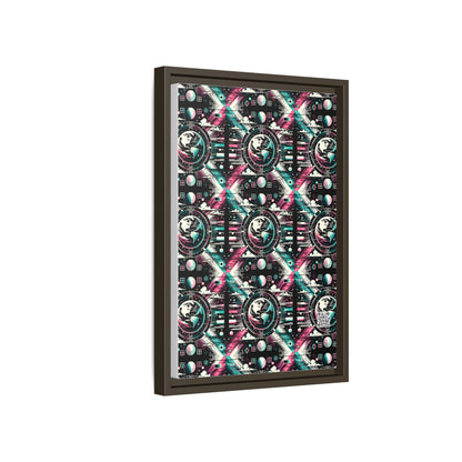 Digital Artistry Digital-native Streetwear Matte Canvas, Framed (multi-color) - 8404 Design-62 B