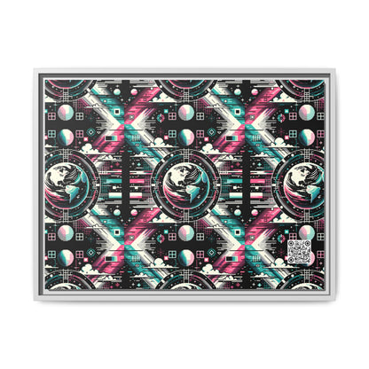 Digital Artistry Digital-native Streetwear Matte Canvas, Framed (multi-color) - 8404 Design-62 A