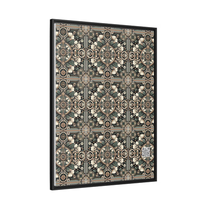 Cyber Garden Party Tech Garden Extravaganza Matte Canvas, Framed (multi-Color) - 8404 Design-66 A