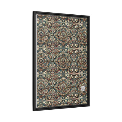 Urban Renaissance Historical Fusion With Street Edge Matte Canvas, Framed (multi-Color) - 8404 Design-57 A