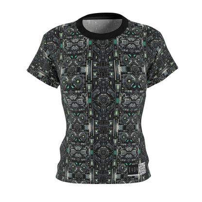Tech Noir Tech-Forward Minimalism Women's Cut & Sew Tee - 8404 Design-52